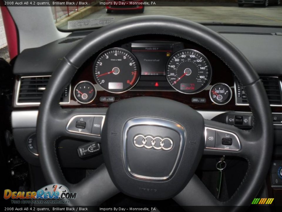 2008 Audi A8 4.2 quattro Steering Wheel Photo #12