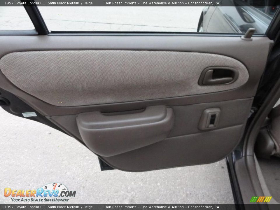 1997 Toyota Corolla CE Satin Black Metallic / Beige Photo #25