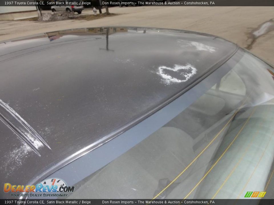1997 Toyota Corolla CE Satin Black Metallic / Beige Photo #28