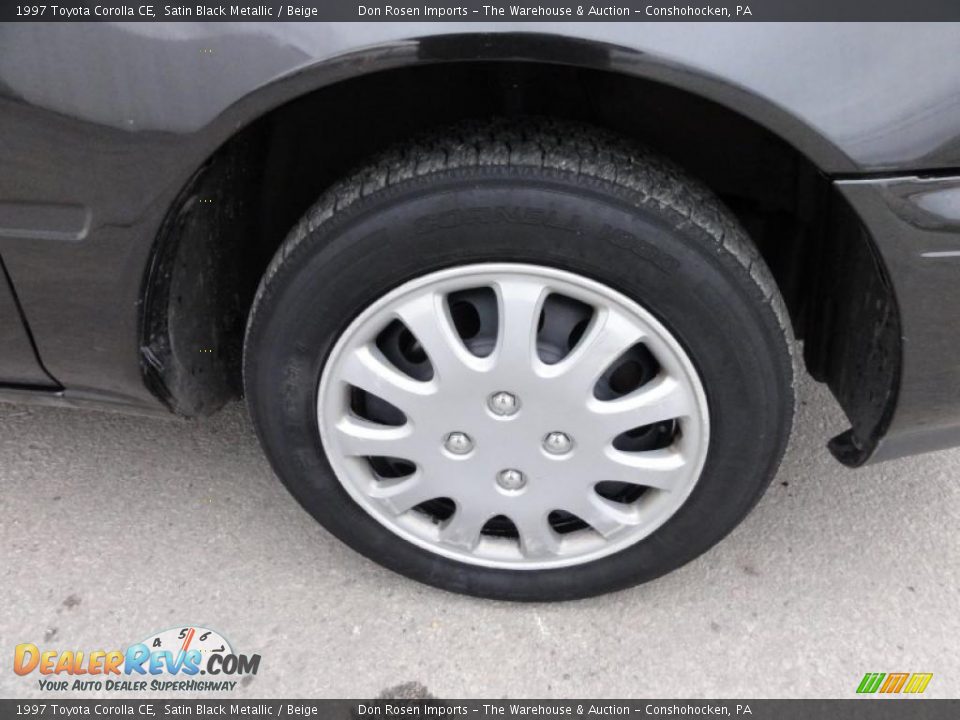 1997 Toyota Corolla CE Satin Black Metallic / Beige Photo #32