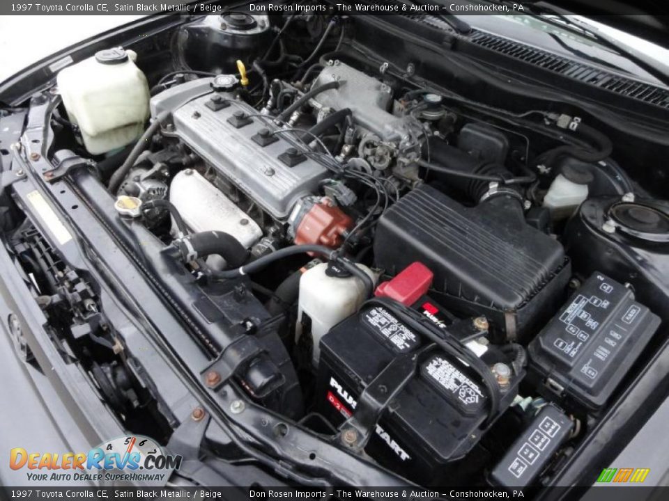 1997 Toyota Corolla CE Satin Black Metallic / Beige Photo #34
