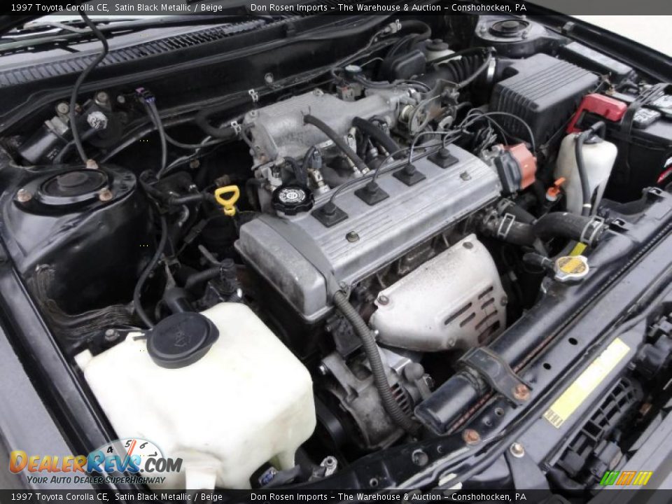 1997 Toyota Corolla CE Satin Black Metallic / Beige Photo #35
