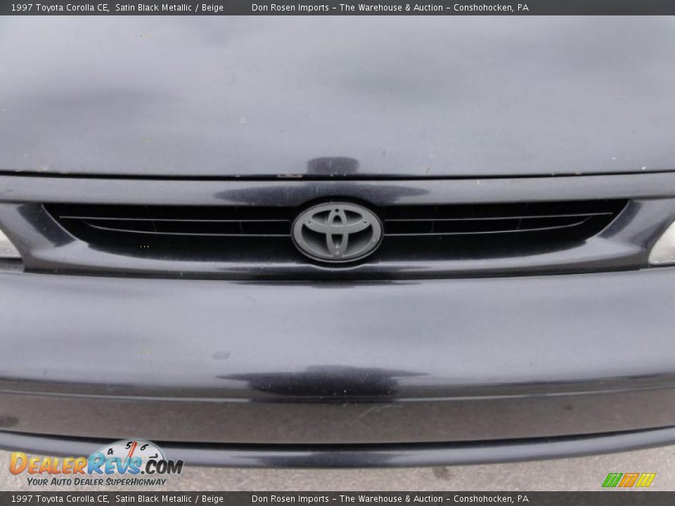 1997 Toyota Corolla CE Satin Black Metallic / Beige Photo #36