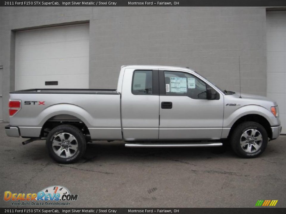 Ingot Silver Metallic 2011 Ford F150 STX SuperCab Photo #4