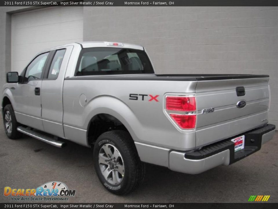 2011 Ford F150 STX SuperCab Ingot Silver Metallic / Steel Gray Photo #6