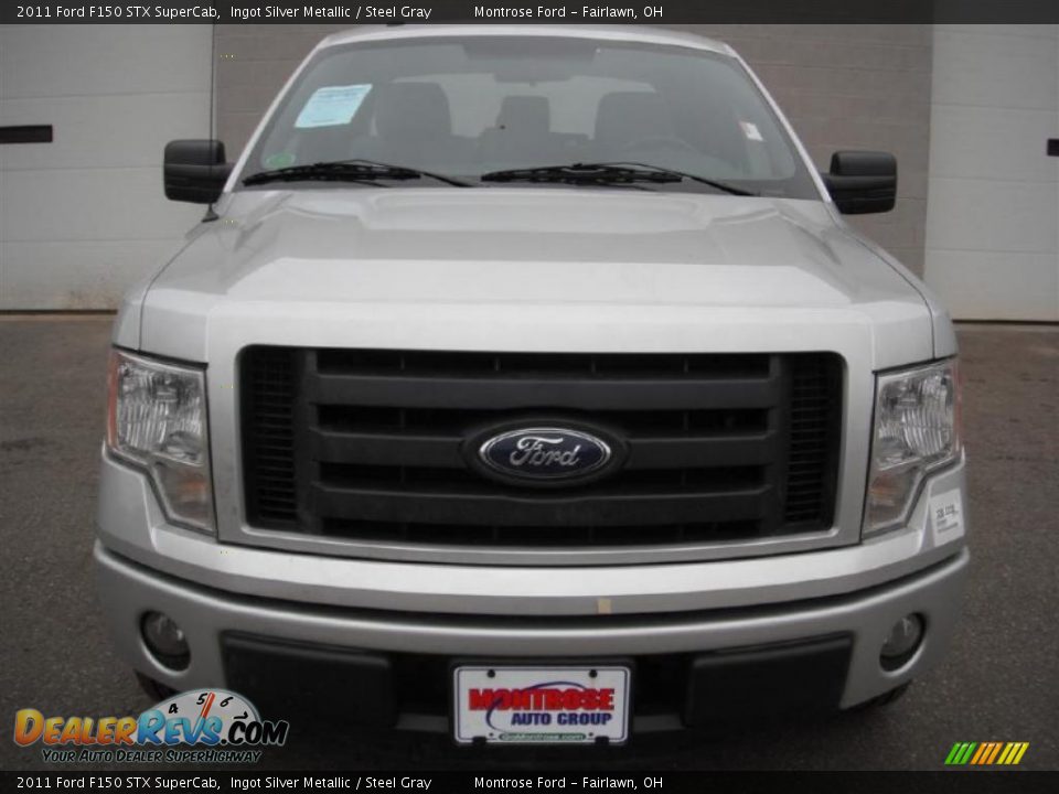 2011 Ford F150 STX SuperCab Ingot Silver Metallic / Steel Gray Photo #7