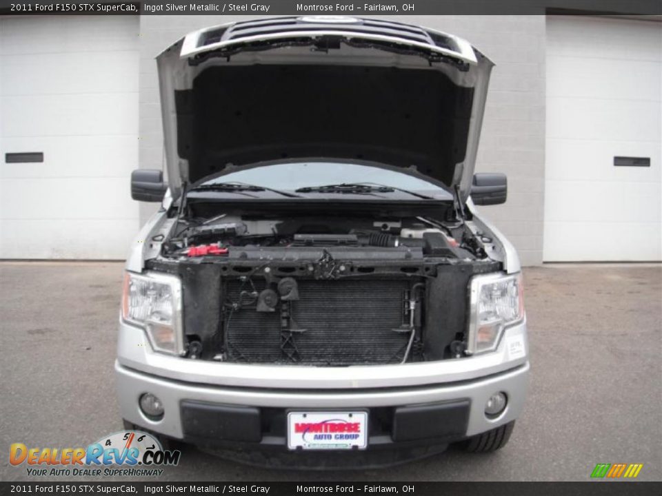 2011 Ford F150 STX SuperCab Ingot Silver Metallic / Steel Gray Photo #8