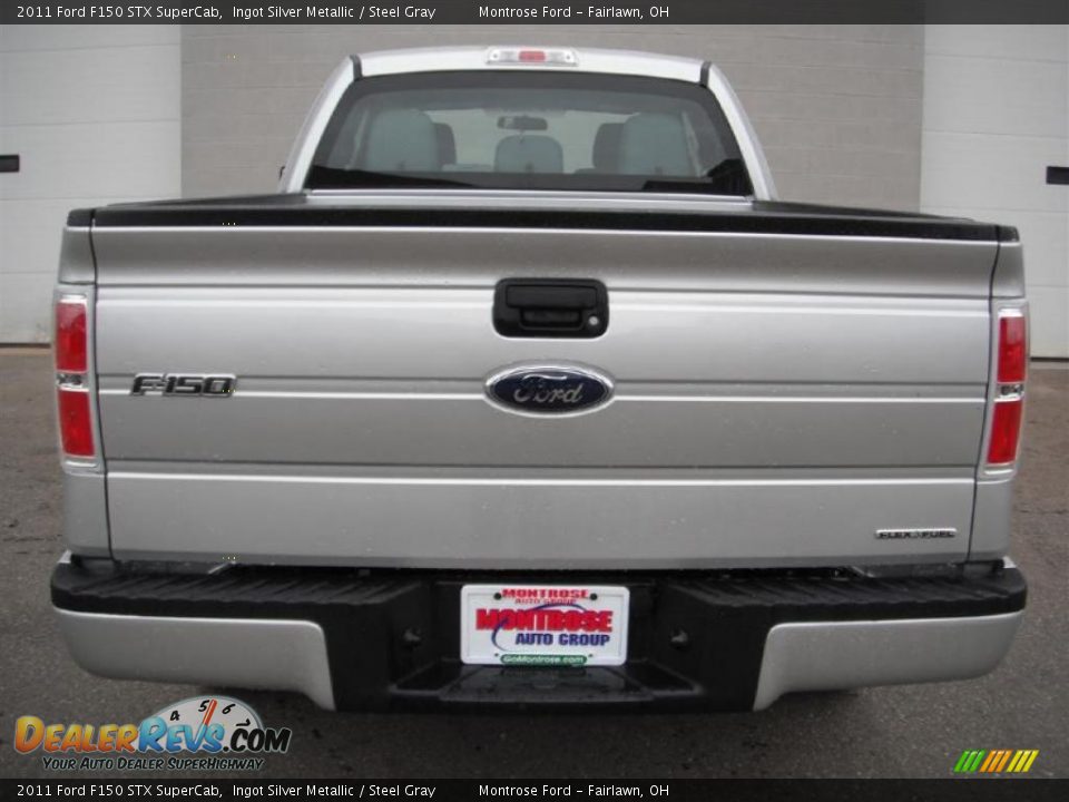 2011 Ford F150 STX SuperCab Ingot Silver Metallic / Steel Gray Photo #9