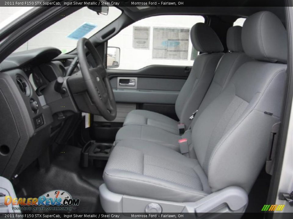 Steel Gray Interior - 2011 Ford F150 STX SuperCab Photo #24