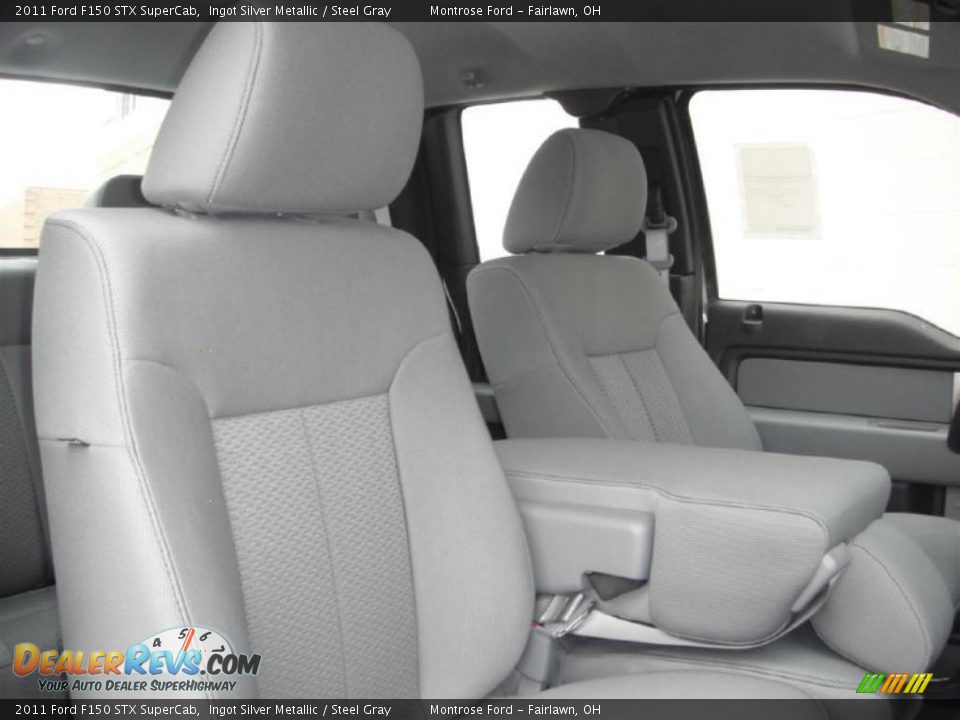 Steel Gray Interior - 2011 Ford F150 STX SuperCab Photo #26