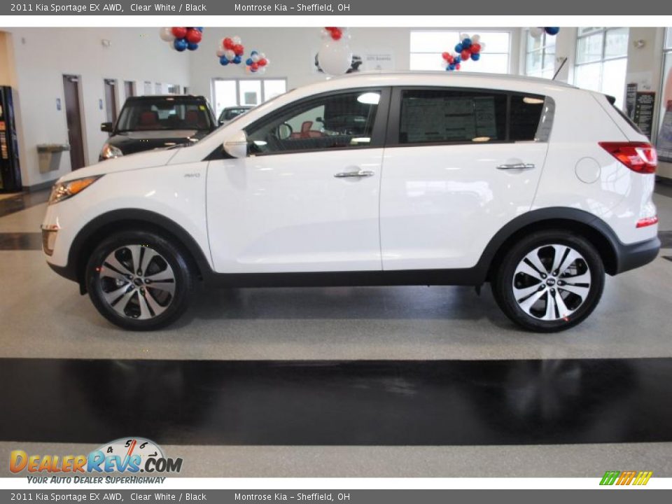 Clear White 2011 Kia Sportage EX AWD Photo #3