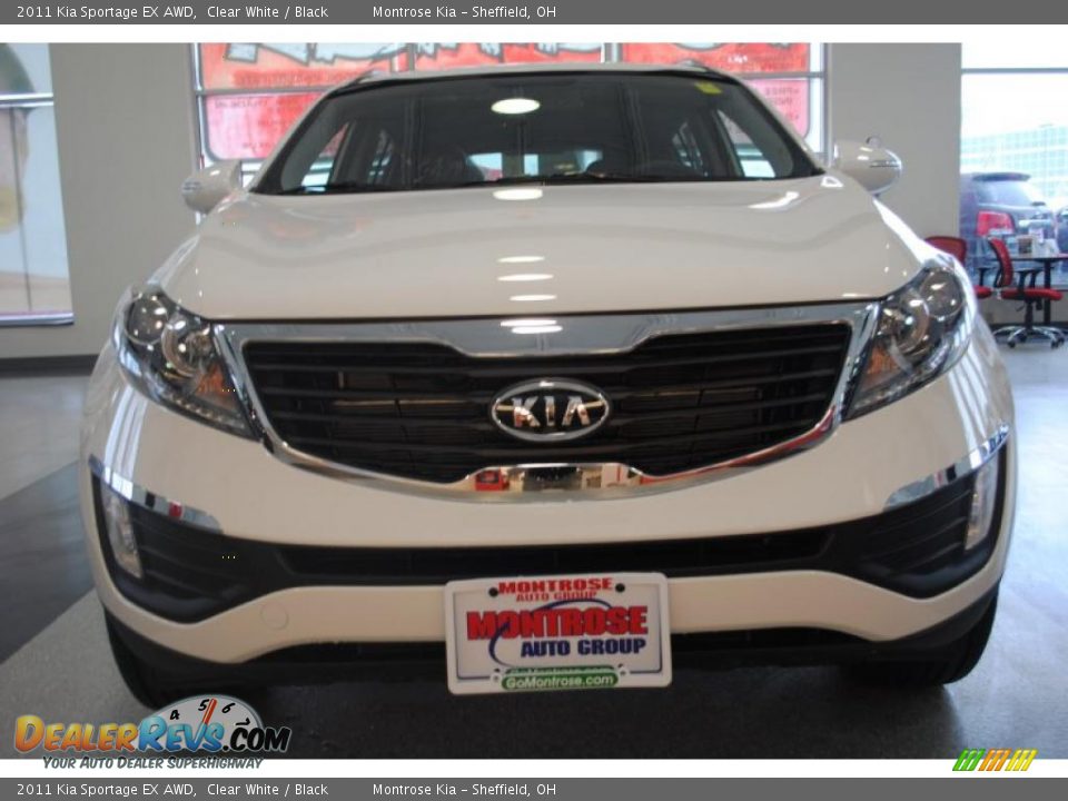 2011 Kia Sportage EX AWD Clear White / Black Photo #10