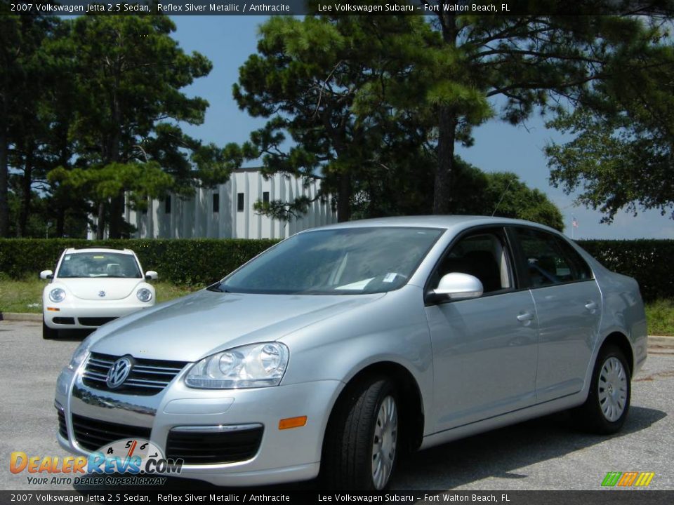 2007 Volkswagen Jetta 2.5 Sedan Reflex Silver Metallic / Anthracite Photo #1