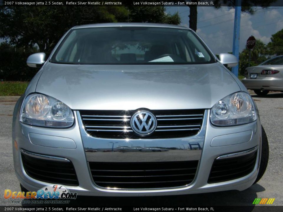2007 Volkswagen Jetta 2.5 Sedan Reflex Silver Metallic / Anthracite Photo #15