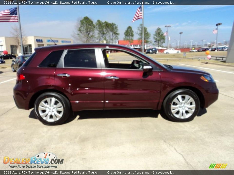 Basque Red Pearl 2011 Acura RDX Technology SH-AWD Photo #4