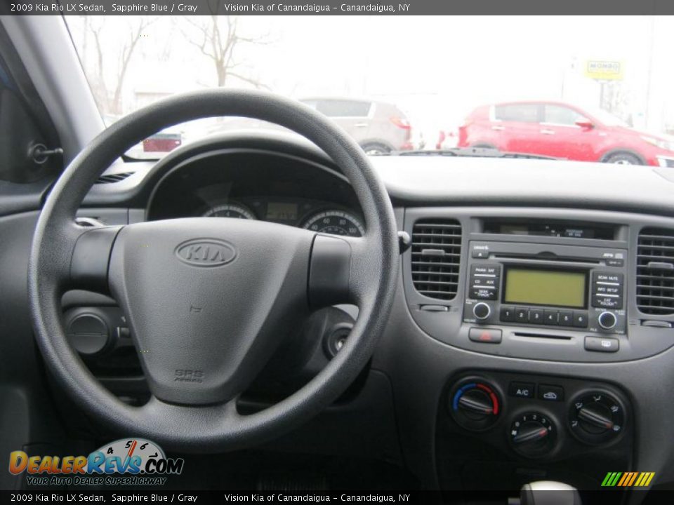 Dashboard of 2009 Kia Rio LX Sedan Photo #4