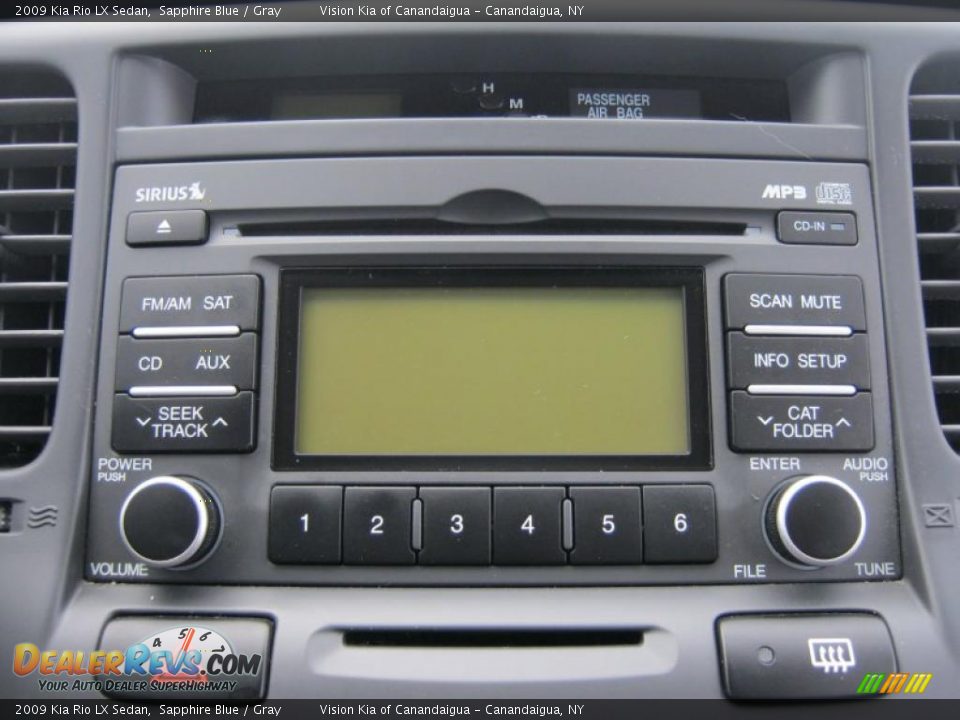 Controls of 2009 Kia Rio LX Sedan Photo #5