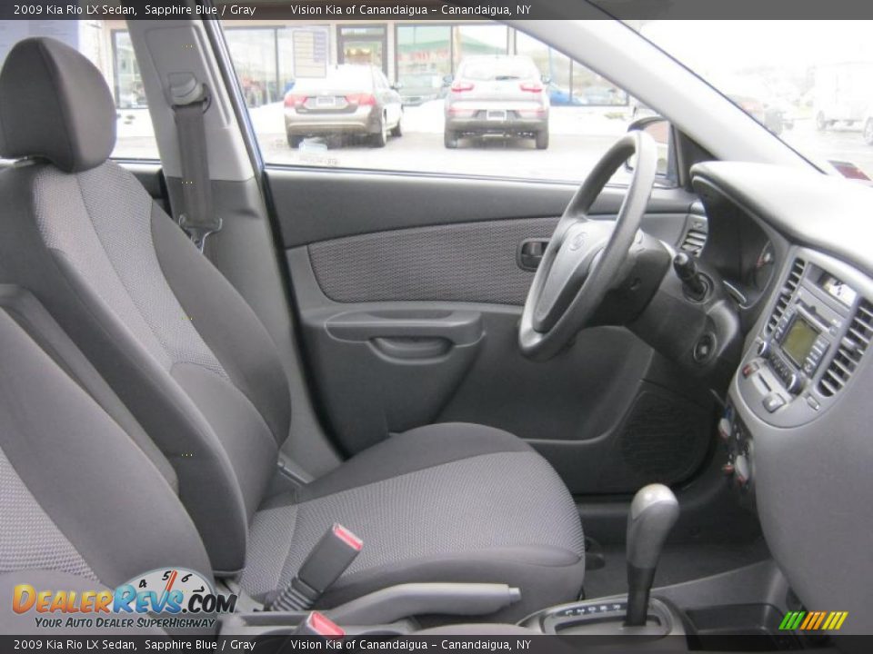 Gray Interior - 2009 Kia Rio LX Sedan Photo #7