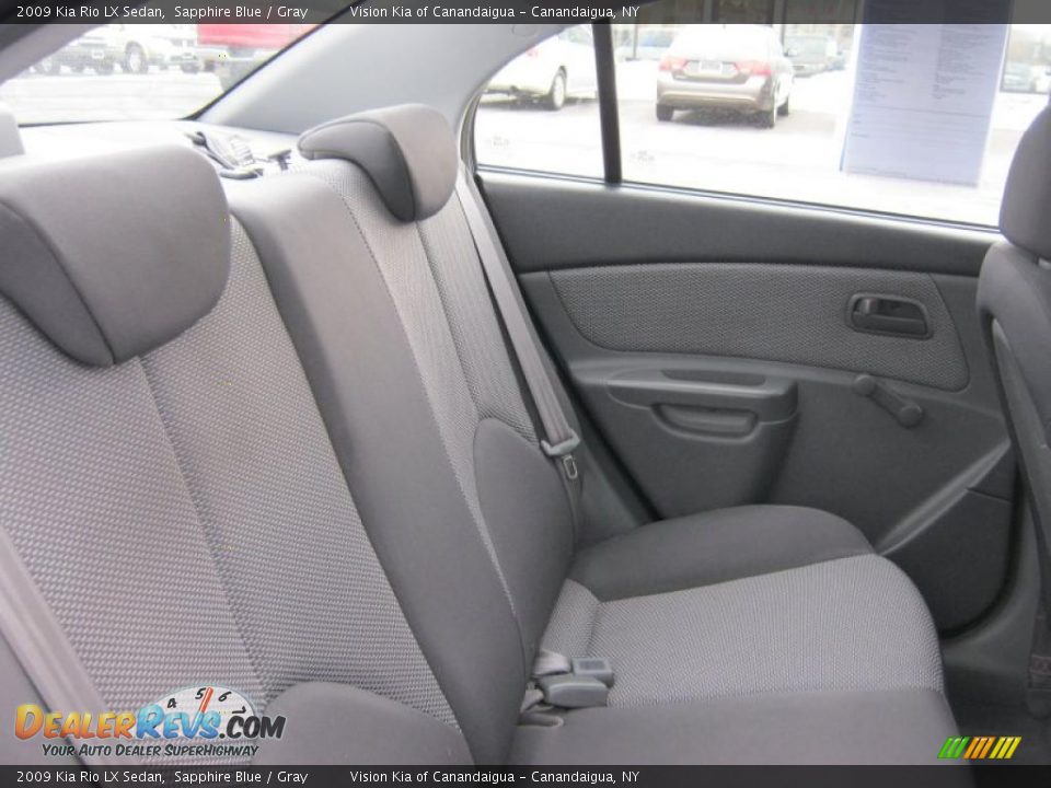 Gray Interior - 2009 Kia Rio LX Sedan Photo #8