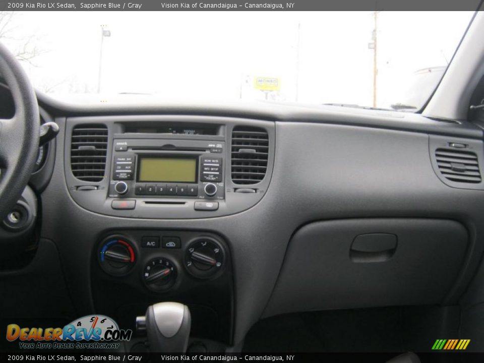 2009 Kia Rio LX Sedan Sapphire Blue / Gray Photo #18