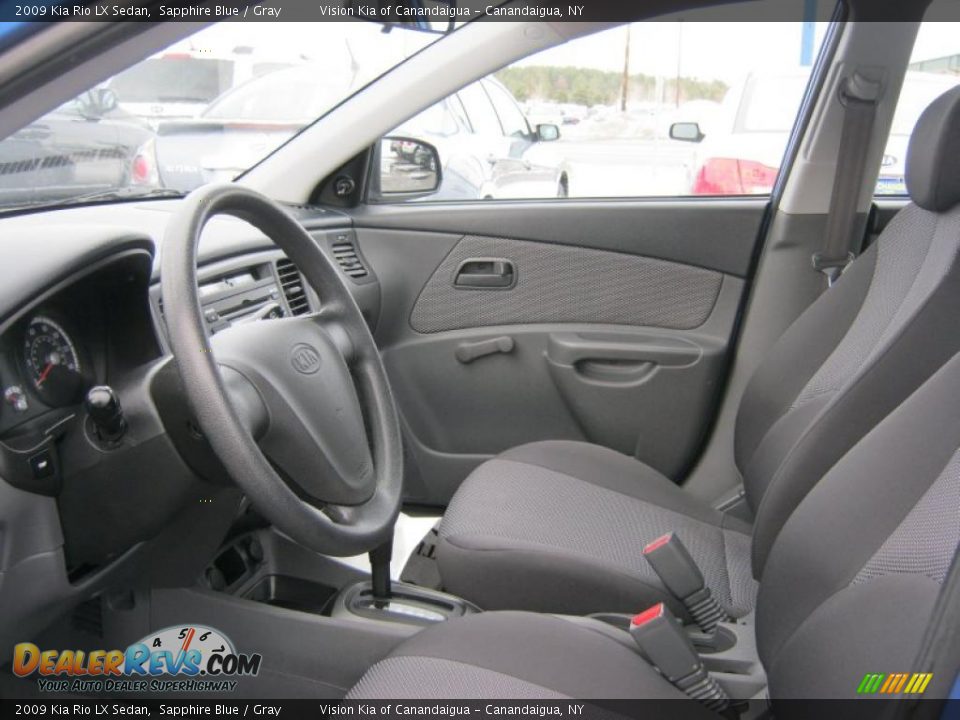 Gray Interior - 2009 Kia Rio LX Sedan Photo #20