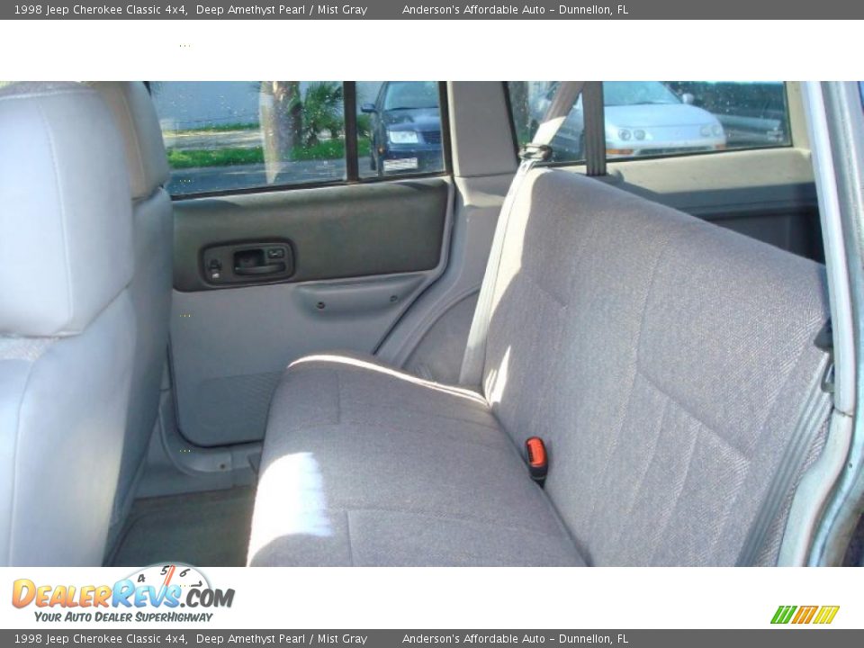 1998 Jeep Cherokee Classic 4x4 Deep Amethyst Pearl / Mist Gray Photo #15