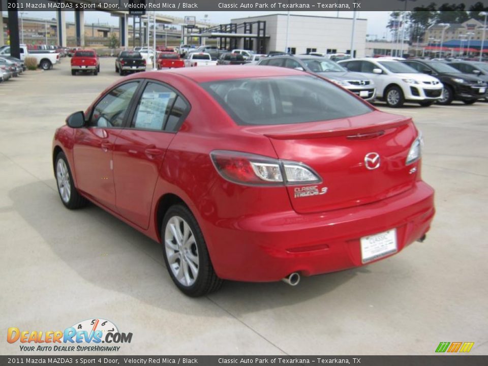 2011 Mazda MAZDA3 s Sport 4 Door Velocity Red Mica / Black Photo #3