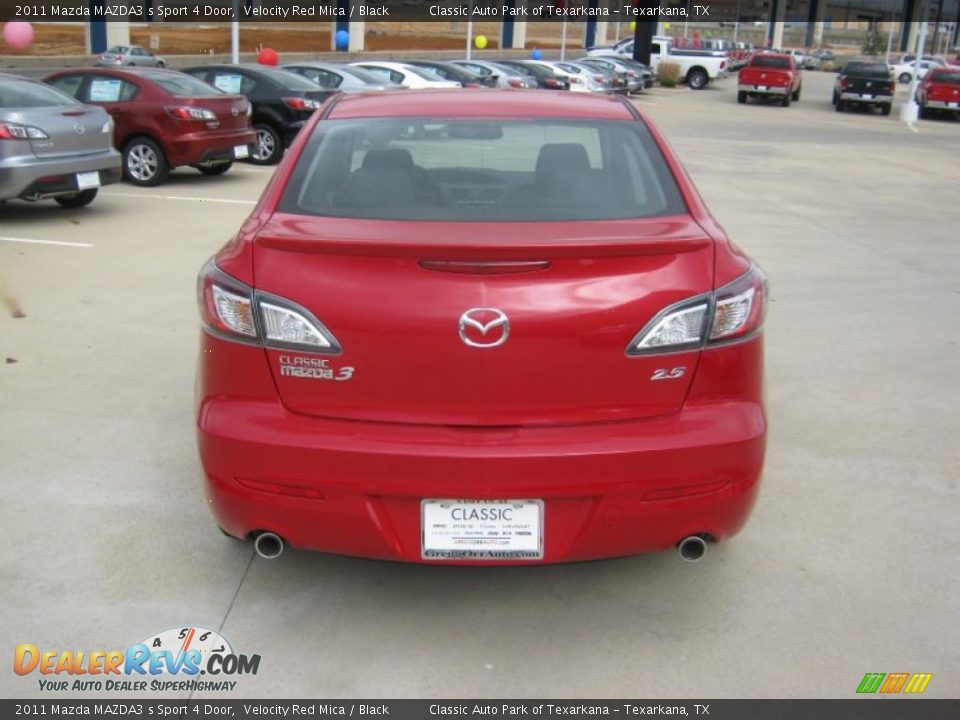 2011 Mazda MAZDA3 s Sport 4 Door Velocity Red Mica / Black Photo #4