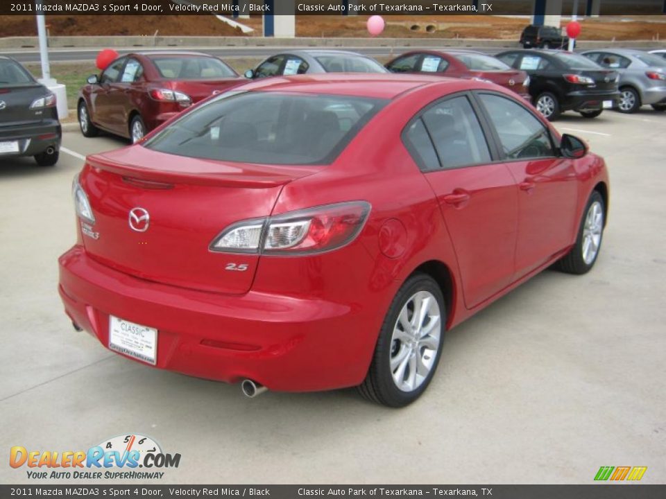 2011 Mazda MAZDA3 s Sport 4 Door Velocity Red Mica / Black Photo #5