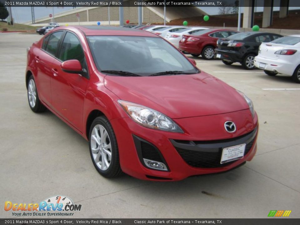 2011 Mazda MAZDA3 s Sport 4 Door Velocity Red Mica / Black Photo #7