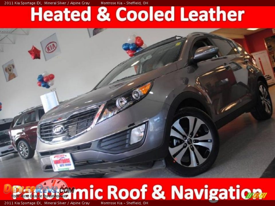 2011 Kia Sportage EX Mineral Silver / Alpine Gray Photo #1