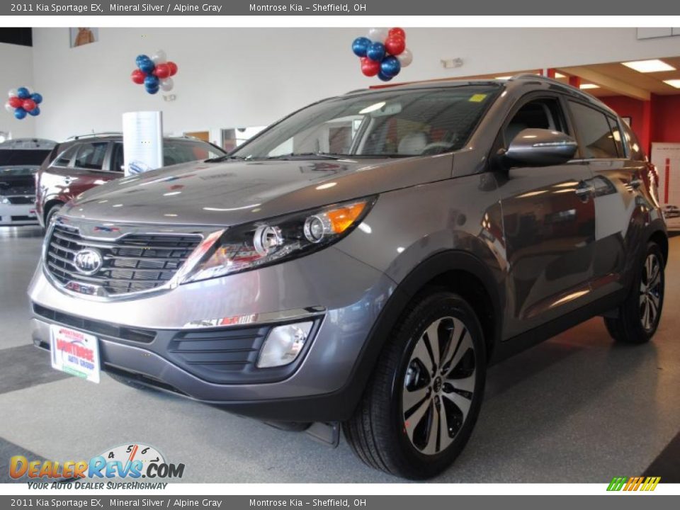 2011 Kia Sportage EX Mineral Silver / Alpine Gray Photo #2