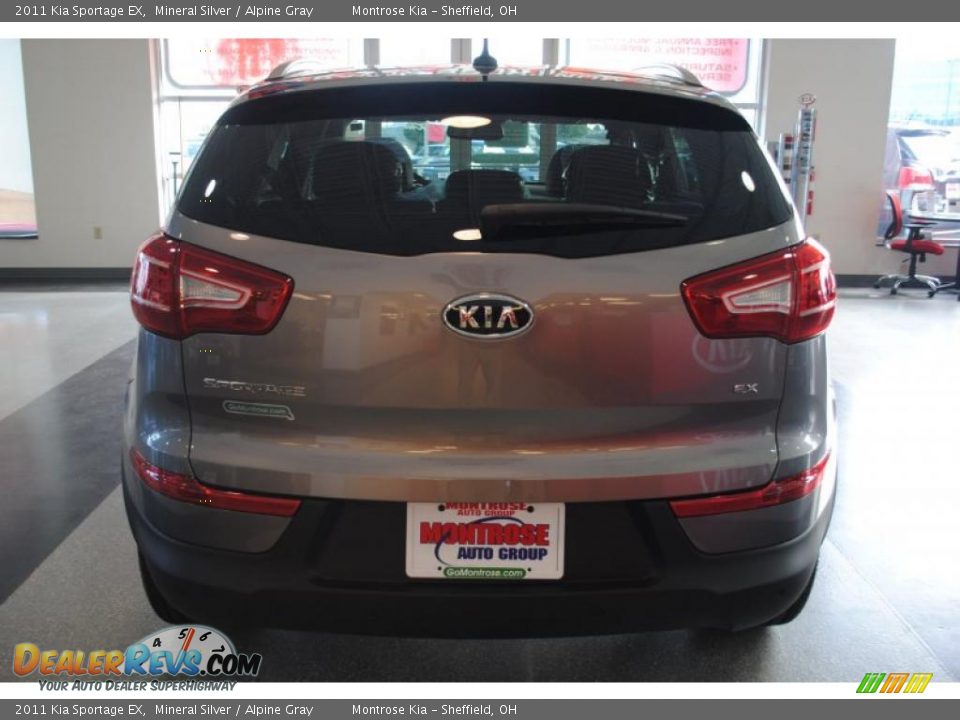 2011 Kia Sportage EX Mineral Silver / Alpine Gray Photo #5