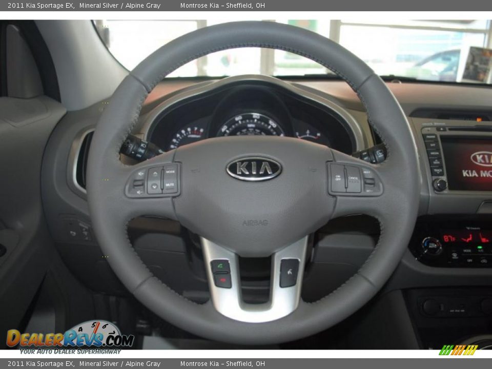 2011 Kia Sportage EX Steering Wheel Photo #25