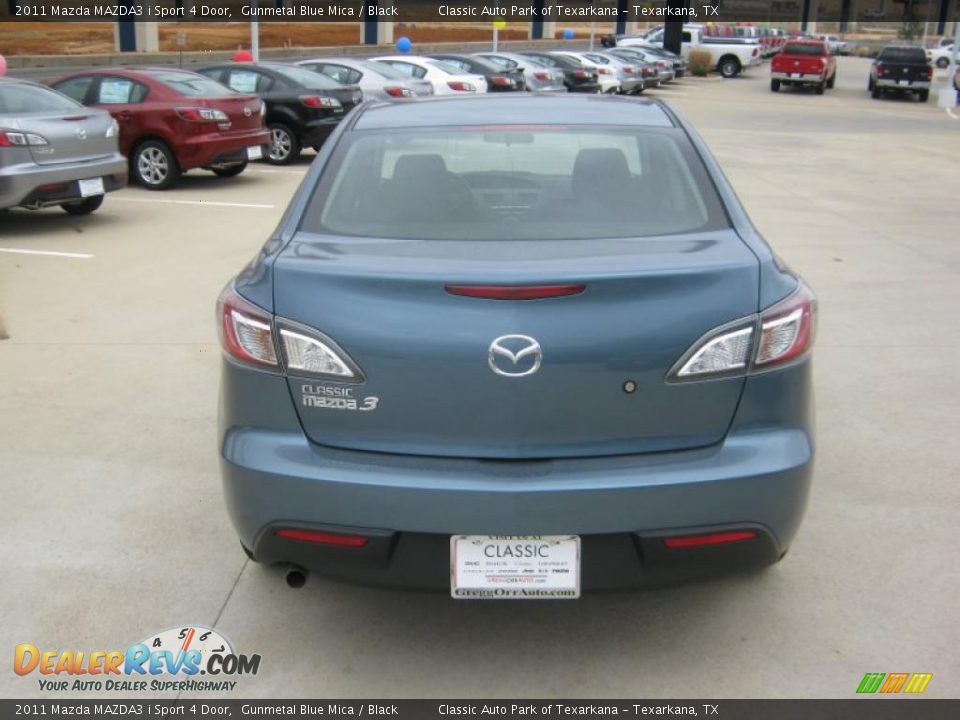 2011 Mazda MAZDA3 i Sport 4 Door Gunmetal Blue Mica / Black Photo #4
