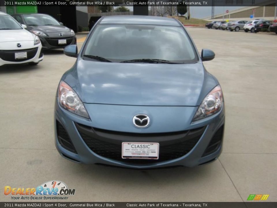 2011 Mazda MAZDA3 i Sport 4 Door Gunmetal Blue Mica / Black Photo #8