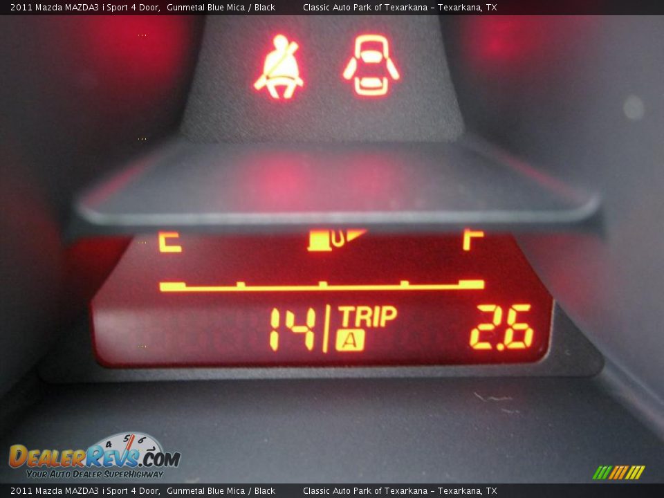 2011 Mazda MAZDA3 i Sport 4 Door Gunmetal Blue Mica / Black Photo #11