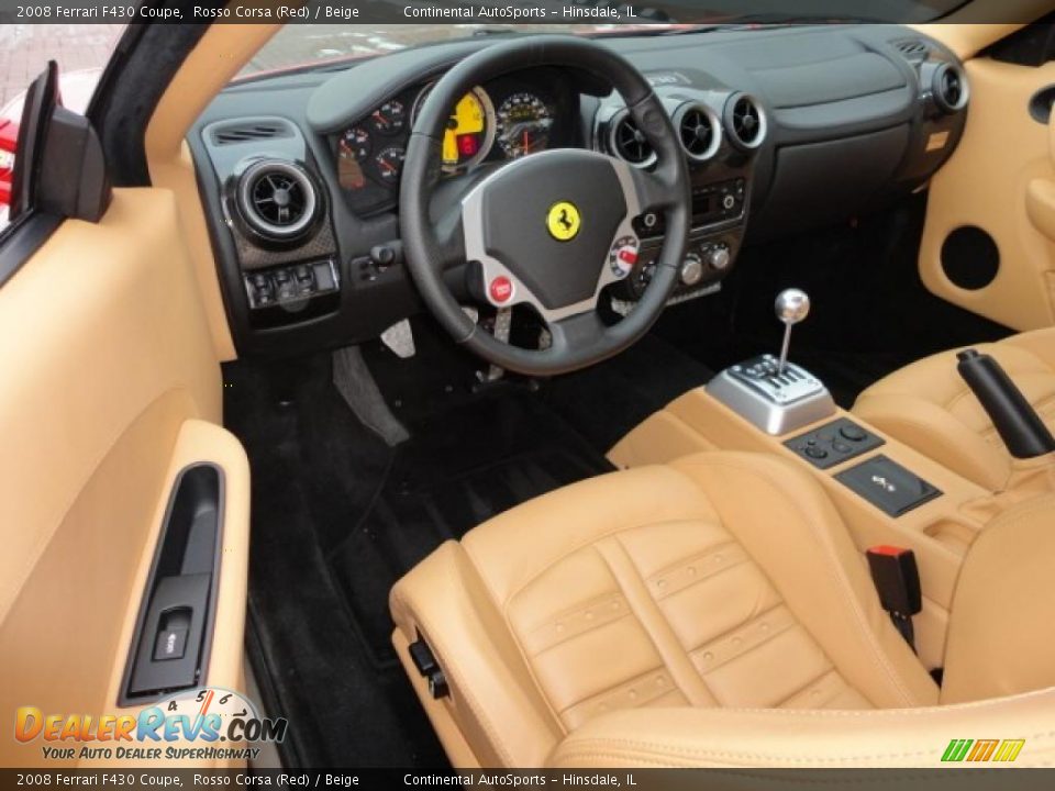 Beige Interior 2008 Ferrari F430 Coupe Photo 18