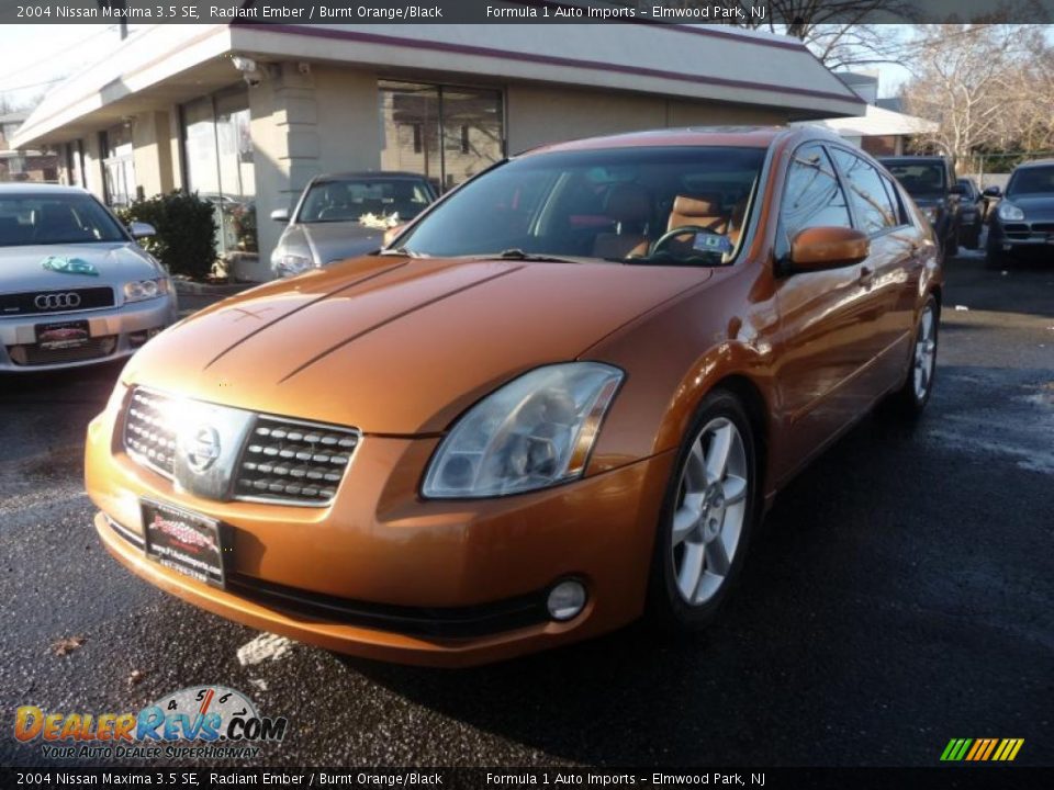 2004 Nissan Maxima 3.5 SE Radiant Ember / Burnt Orange/Black Photo #1