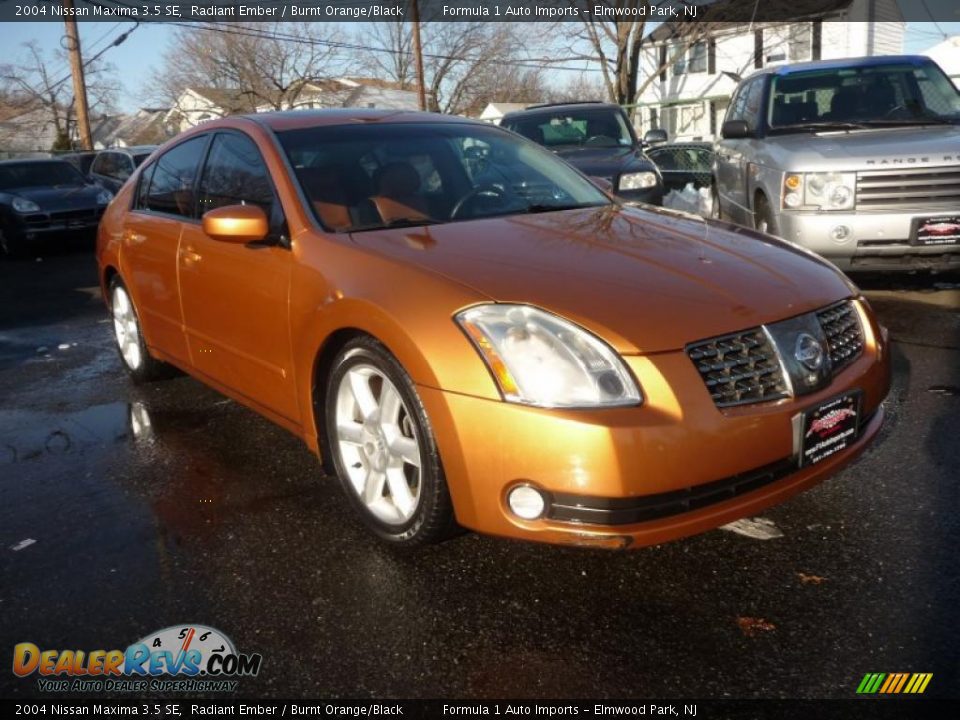 2004 Nissan Maxima 3.5 SE Radiant Ember / Burnt Orange/Black Photo #2