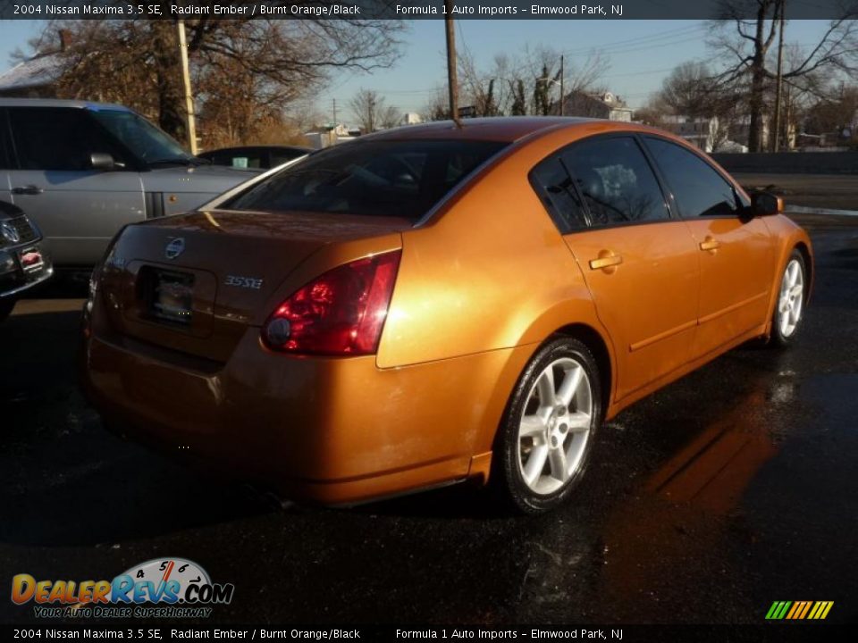 2004 Nissan Maxima 3.5 SE Radiant Ember / Burnt Orange/Black Photo #3
