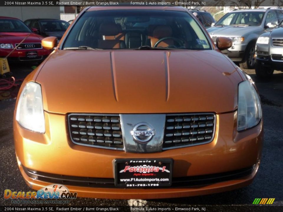 2004 Nissan Maxima 3.5 SE Radiant Ember / Burnt Orange/Black Photo #13