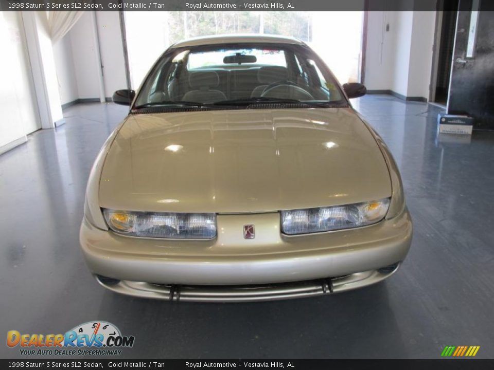 1998 Saturn S Series SL2 Sedan Gold Metallic / Tan Photo #6