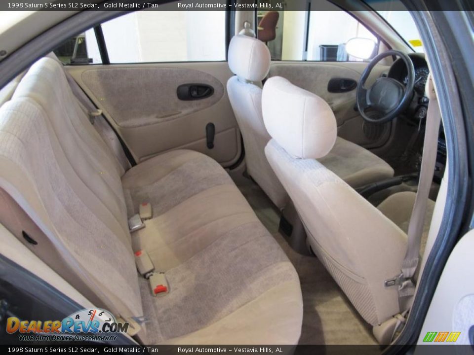 Tan Interior - 1998 Saturn S Series SL2 Sedan Photo #8