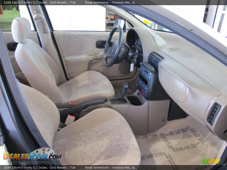 Tan Interior - 1998 Saturn S Series SL2 Sedan Photo #10