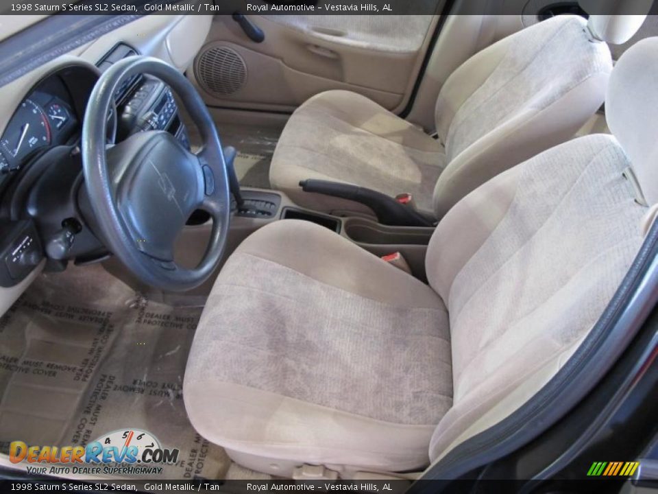Tan Interior - 1998 Saturn S Series SL2 Sedan Photo #13