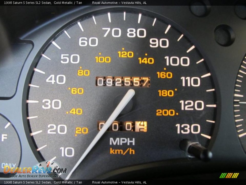 1998 Saturn S Series SL2 Sedan Gold Metallic / Tan Photo #15