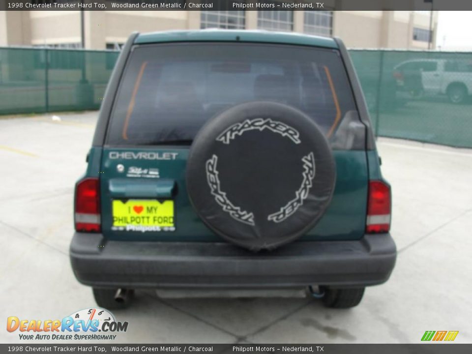 1998 Chevrolet Tracker Hard Top Woodland Green Metallic / Charcoal Photo #4