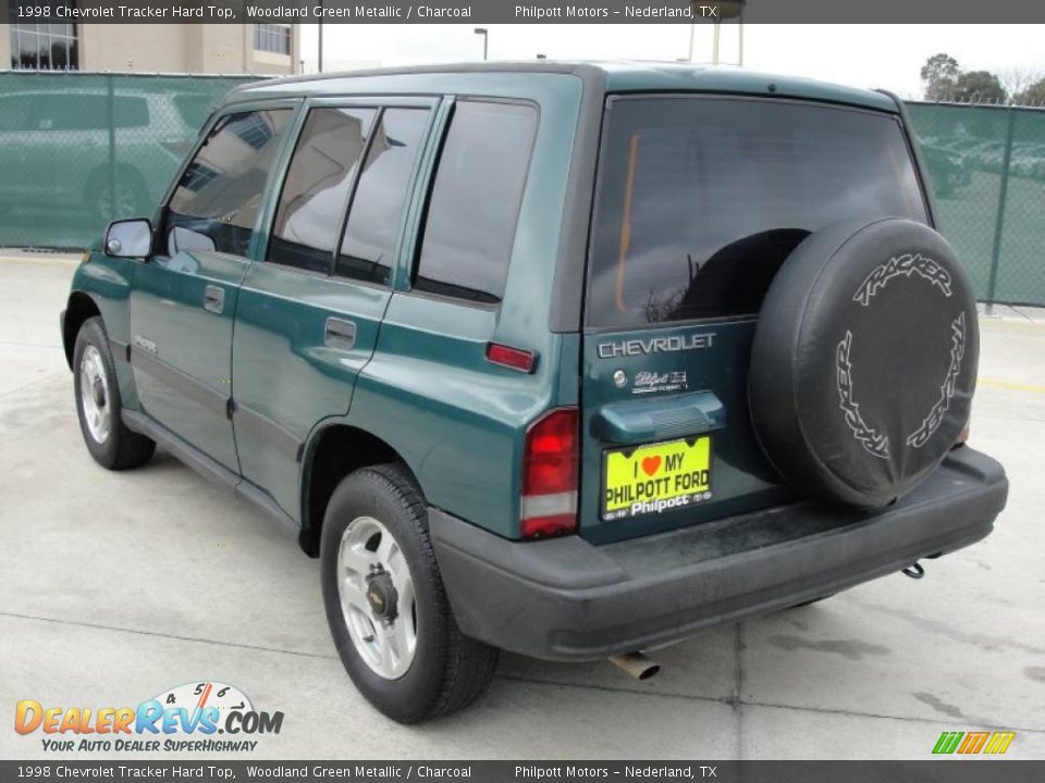 1998 Chevrolet Tracker Hard Top Woodland Green Metallic / Charcoal Photo #5