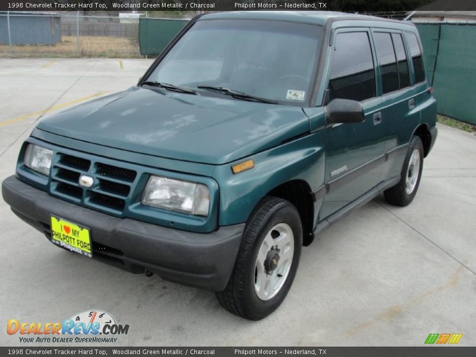 1998 Chevrolet Tracker Hard Top Woodland Green Metallic / Charcoal Photo #7